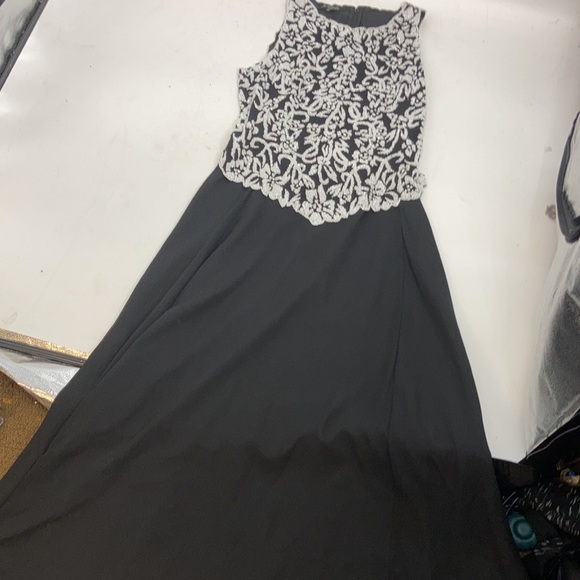 Jkara Beaded Black Maxi Dress - sz12 - Picture 5 of 12